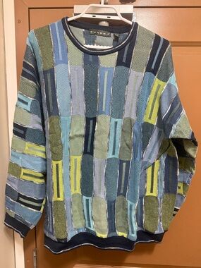 Vintage Tundra Canada Pull-Over Sweater Coogi Style Textured 3D